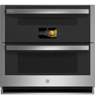 GE Profile - 30" Built-In Double Electric Convection Wall Oven with WiFi - Stainless Steel - Front_Zoom
