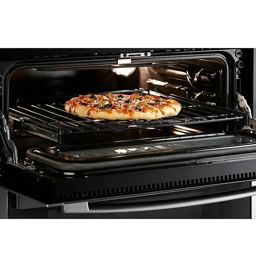Alt View 18. GE Profile - 30" Built-In Double Electric Convection Wall Oven with WiFi - Stainless Steel.