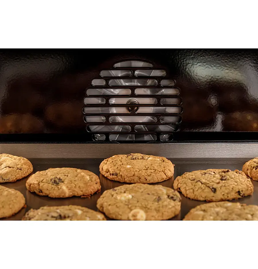 Alt View 20. GE Profile - 30" Built-In Double Electric Convection Wall Oven with WiFi - Stainless Steel.