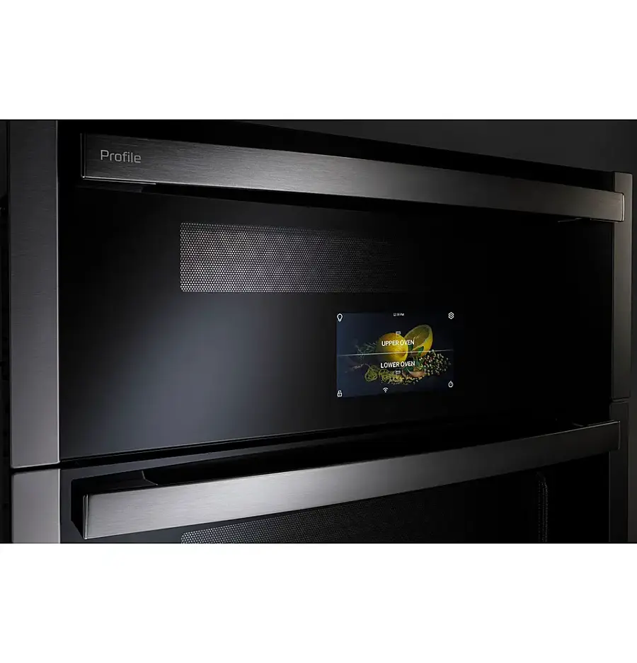 Alt View 24. GE Profile - 30" Built-In Double Electric Convection Wall Oven with WiFi - Stainless Steel.