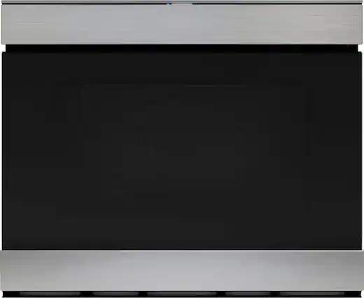 Front. Sharp - 24-In Microwave Convection Drawer - Silver.