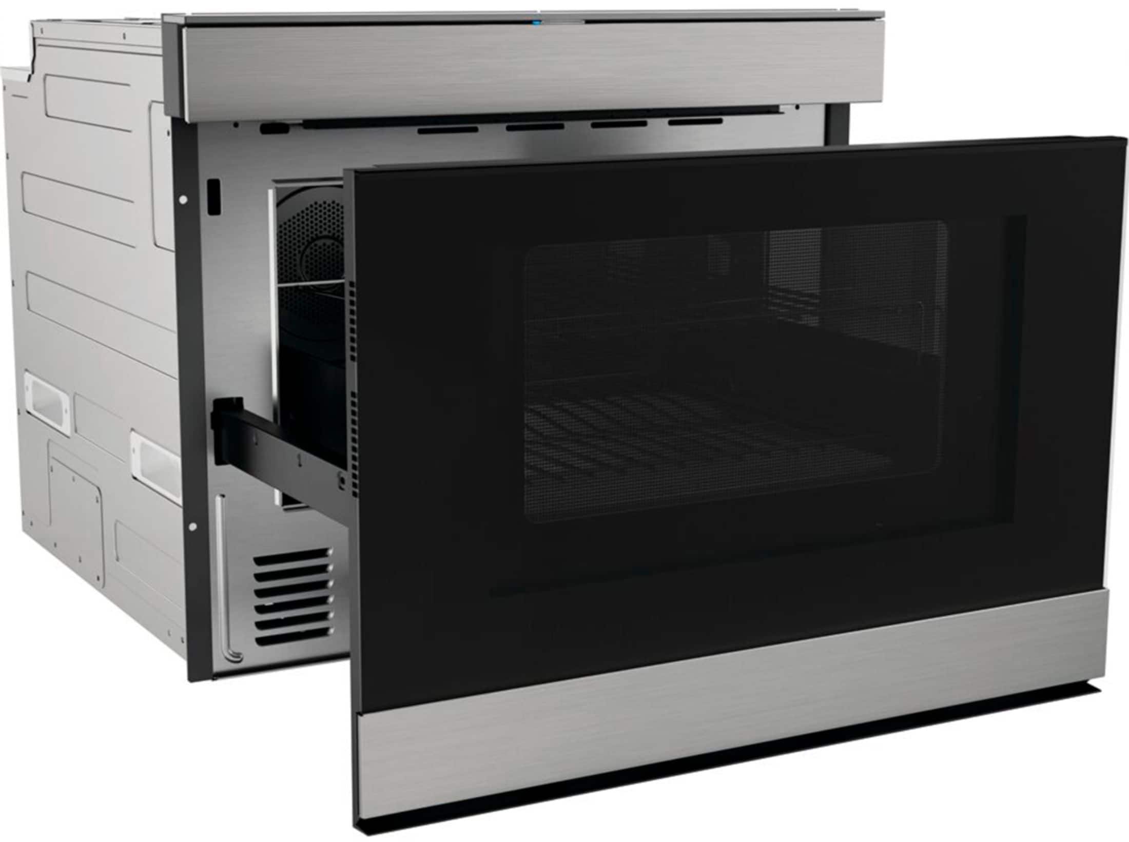 Alt View 1. Sharp - 24-In Microwave Convection Drawer - Silver.
