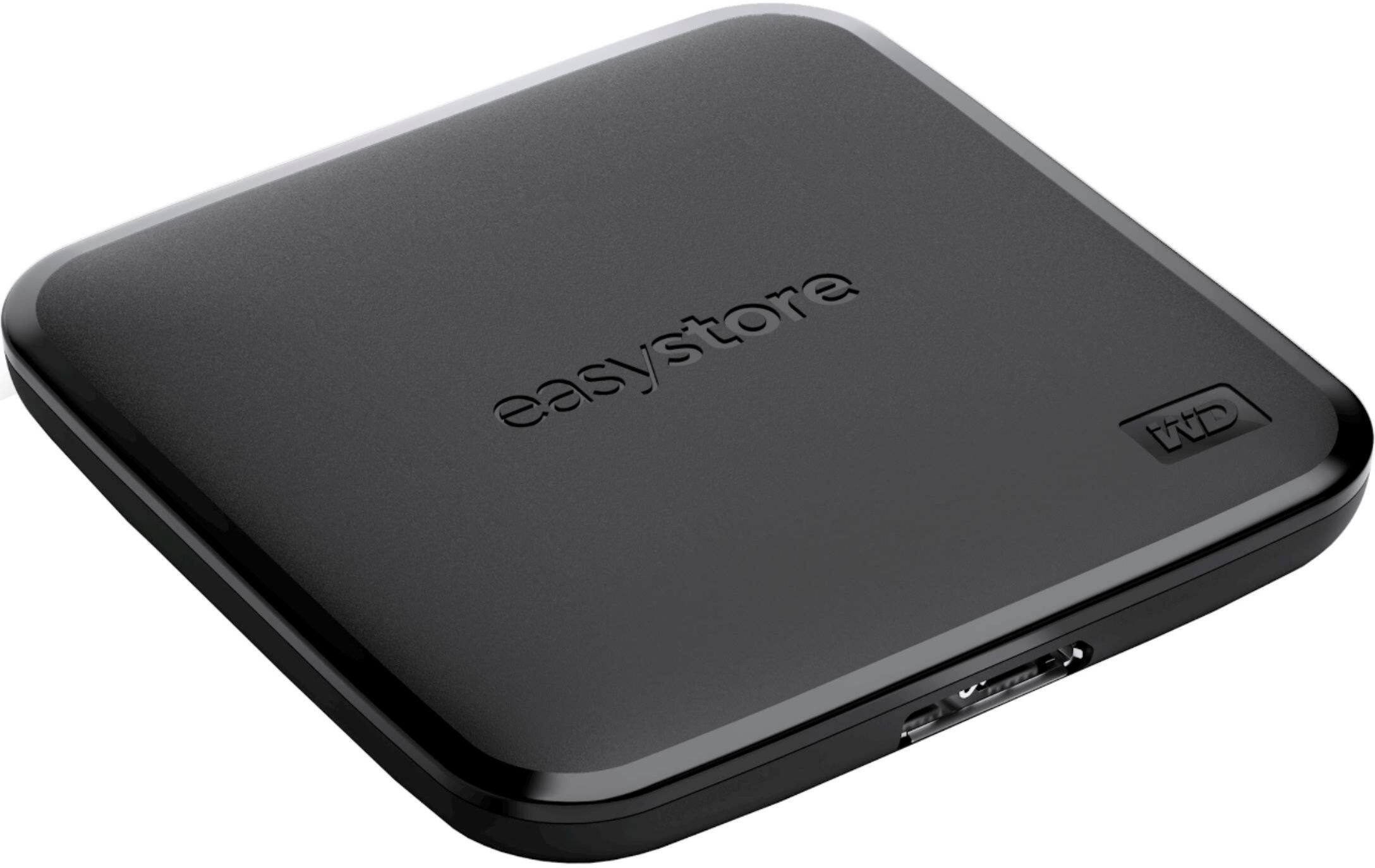 Alt View 11. WD - easystore 1TB External USB 3.0 Portable SSD - Black.