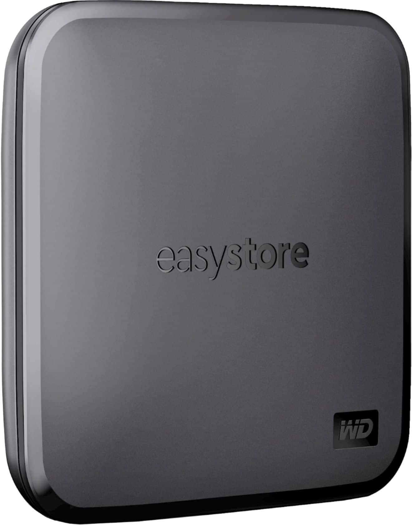 Alt View 1. WD - easystore 1TB External USB 3.0 Portable SSD - Black.