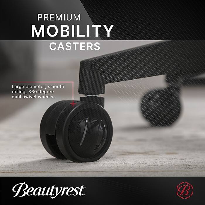 PREMIUM MOBILITY CASTERS

Large diameter, smooth rolling, 360 degree dual swivel wheels.

Beautyrest