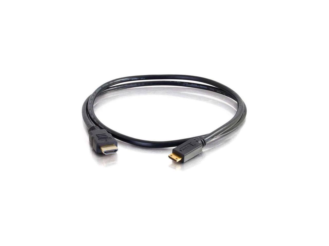 Alt View 3. Cables to Go - C2G 50620 4K UHD High Speed HDMI to Mini HDMI Cable (60Hz) with Ethernet for 4K Devices, Black (10 Feet, 3.04 Meters) - Black.