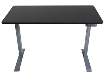 Victor - Electric Full Standing Desk - Black - Front_Zoom