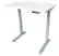 Angle. Victor - Compact Electric Full Standing Desk - White.