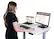 Alt View 15. Victor - Compact Electric Full Standing Desk - White.
