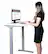 Alt View 16. Victor - Compact Electric Full Standing Desk - White.
