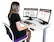 Alt View 21. Victor - Compact Electric Full Standing Desk - White.