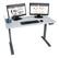 Alt View 15. Victor - Electric Full Standing Desk - White.