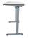 Left. Victor - Electric Full Standing Desk - White.