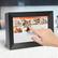 Alt View 14. Aluratek - 8" WiFi Touchscreen Digital Photo Frame with Auto Rotation and 16GB Built-in Memory - Black.