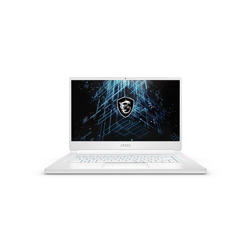 MSI - Stealth 15M 15.6" Gaming Laptop, i7-11375H, 32GB Memory, RTX 3060, 1TB SSD Win10 - White-Front_Standard 