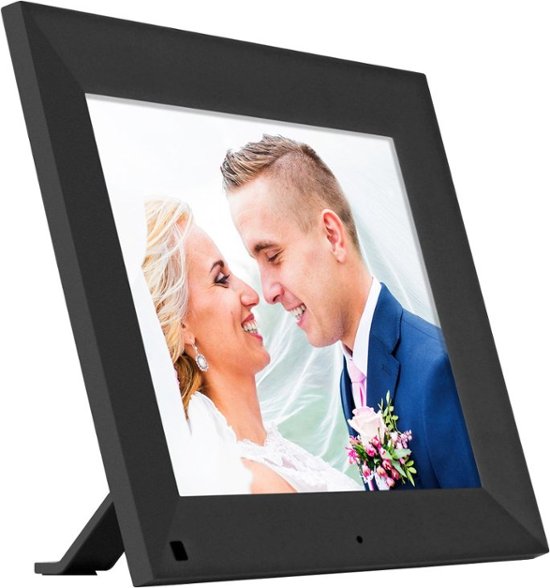 Angle Zoom. Aluratek - 9" Motion Sensor Digital Photo Frame with Auto Rotation and 16GB Built-in Memory - Black.