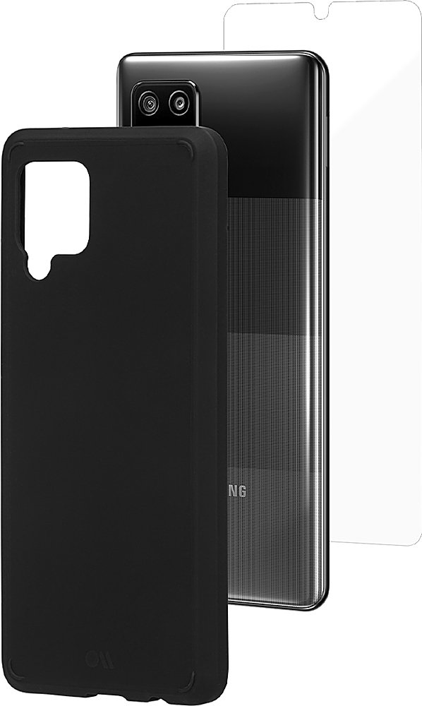 Case-Mate - Protection Pack Tough Case And Glass Screen Protector For Samsung A42 5G - Black