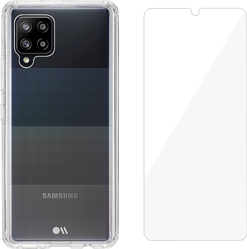 Alt View 2. Case-Mate - Protection Pack Tough Case And Glass Screen Protector For Samsung A42 5G - Clear.