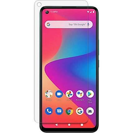 Angle. SaharaCase - ZeroDamage Tempered Glass Screen Protector for BLU V91 - Clear.