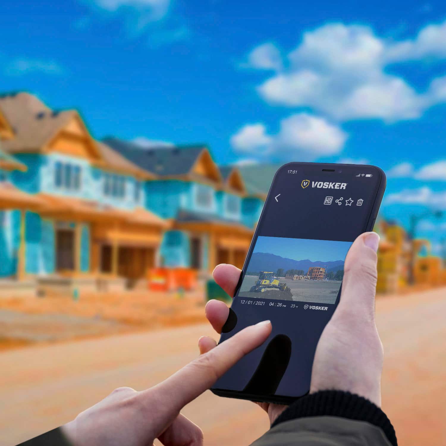 Alt View 13. Vosker - V150 Solar-Powered LTE Cellular Home Security Outdoor Camera, Motion Activated Sensor Nightvision Wireless Camera - Receive Photos on Your Mobile App, Black.