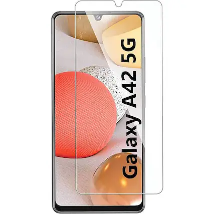 Angle. SaharaCase - ZeroDamage Tempered Glass Screen Protector for Samsung Galaxy A42 5G - Clear.