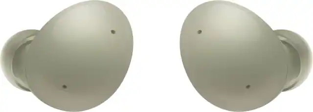 Front. Samsung - Galaxy Buds2 True Wireless Earbud Headphones - Olive.