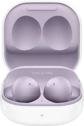Front. Samsung - Galaxy Buds2 True Wireless Earbud Headphones - Lavender.