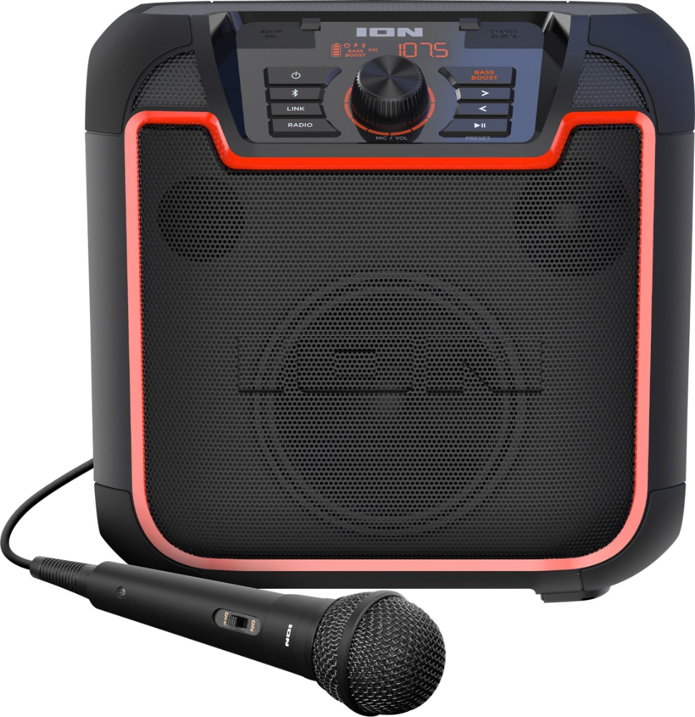 Maori enkel en alleen Ritueel ION Audio Sport- All-Weather Rechargeable Portable Bluetooth Speaker  Black/Orange SPORTMK3 - Best Buy