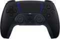 Front. Sony - PlayStation 5 - DualSense Wireless Controller - Midnight Black.