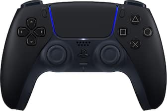 Front. Sony - PlayStation 5 - DualSense Wireless Controller - Midnight Black.