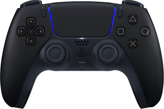 Front Zoom. Sony - PlayStation 5 - DualSense Wireless Controller - Midnight Black.