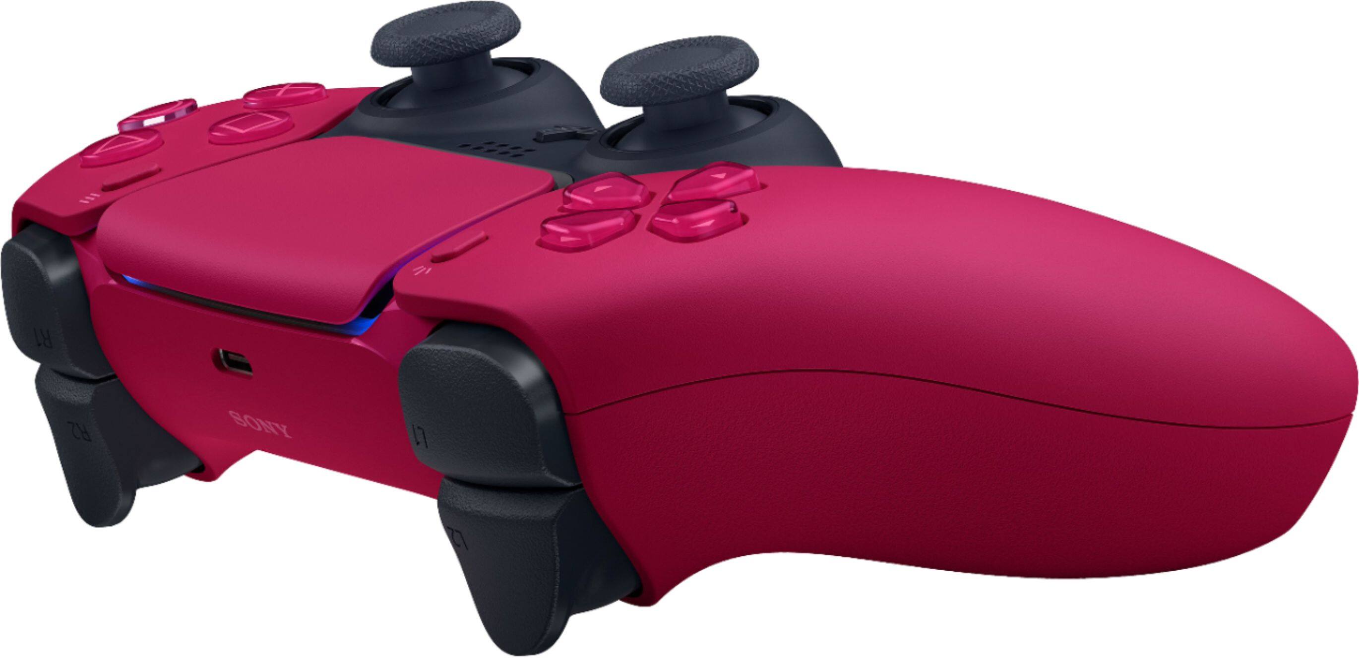 Angle. Sony - PlayStation 5 - DualSense Wireless Controller - Cosmic Red.