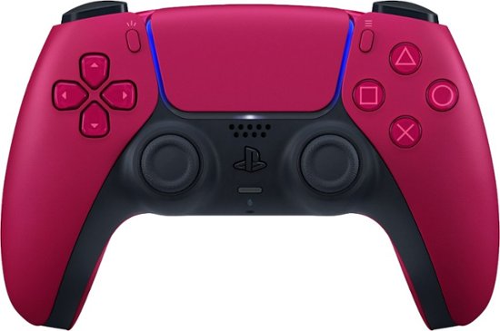 Front Zoom. Sony - PlayStation 5 - DualSense Wireless Controller - Cosmic Red.
