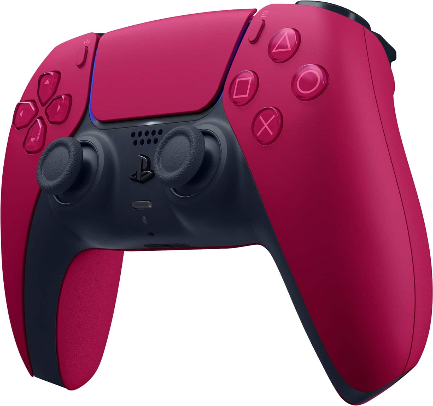 Left. Sony - PlayStation 5 - DualSense Wireless Controller - Cosmic Red.