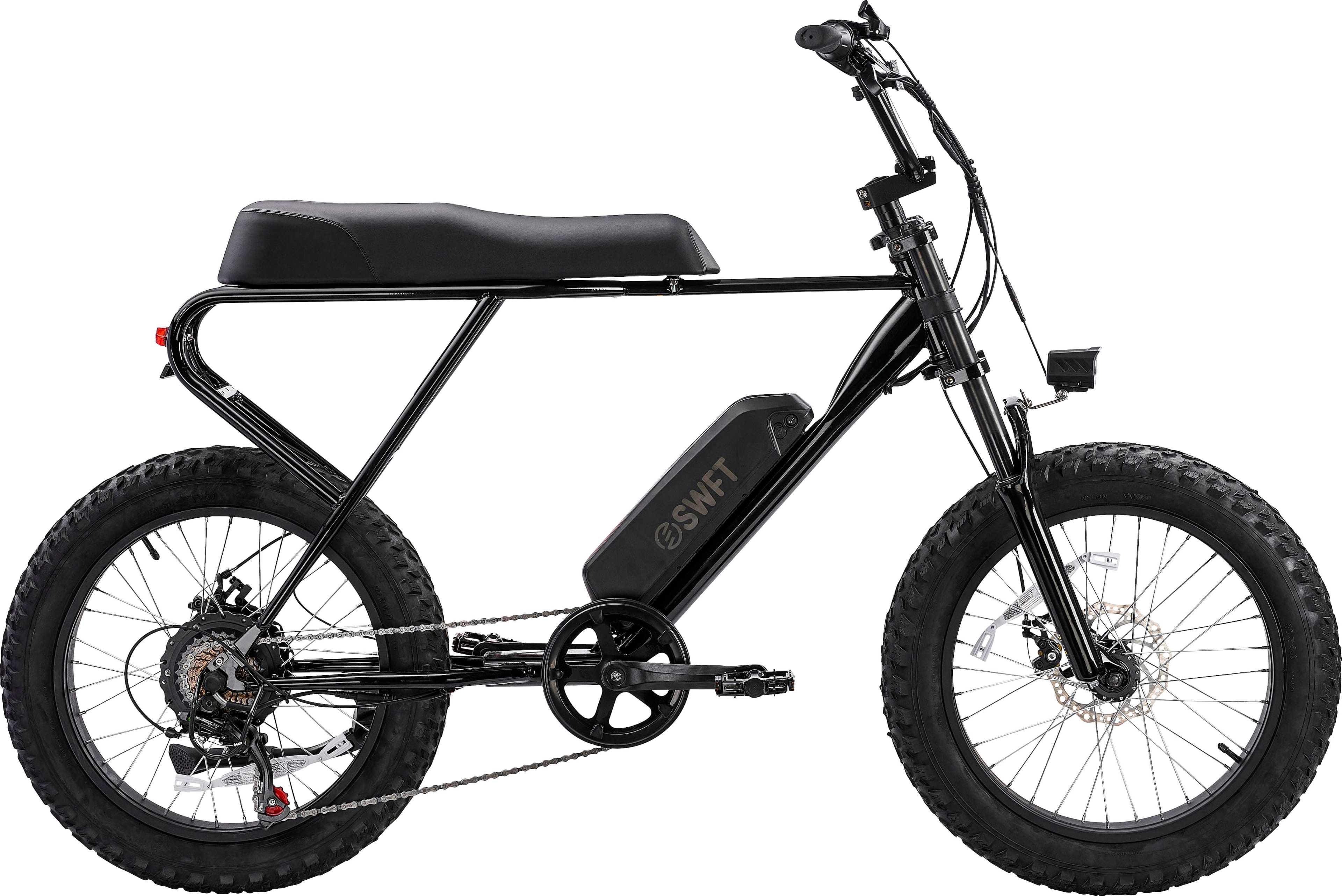 SWFT - ZIP eBike w/ 37mi Max Operating Range & 20 mph Max Speed - Black - Front_Zoom