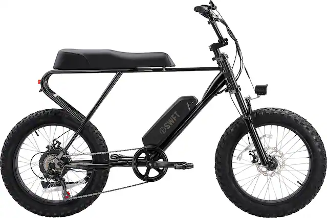 Front. SWFT - ZIP eBike w/ 37mi Max Operating Range & 20 mph Max Speed - Black.