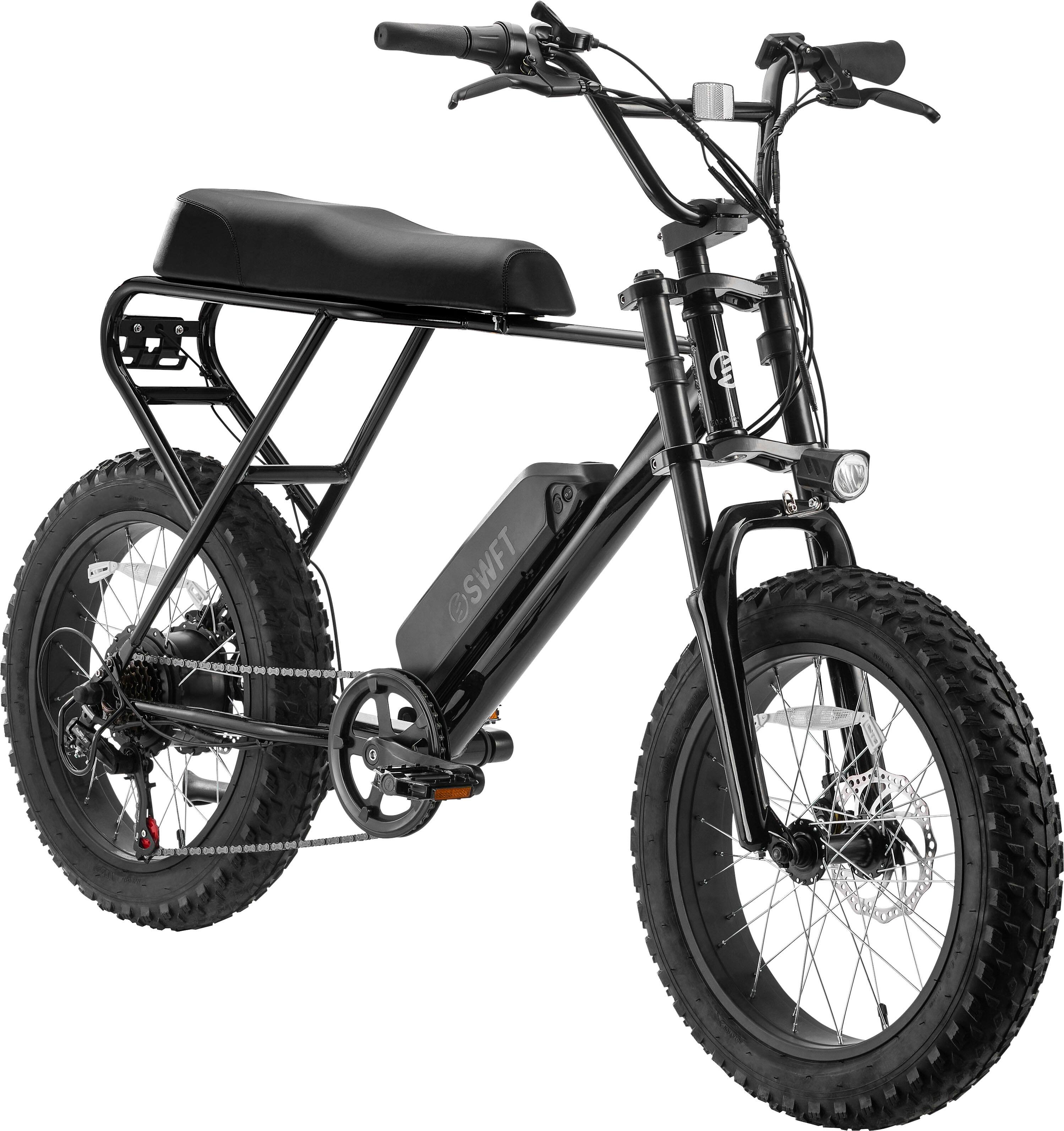 Angle. SWFT - ZIP eBike w/ 37mi Max Operating Range & 20  mph Max Speed - Black.