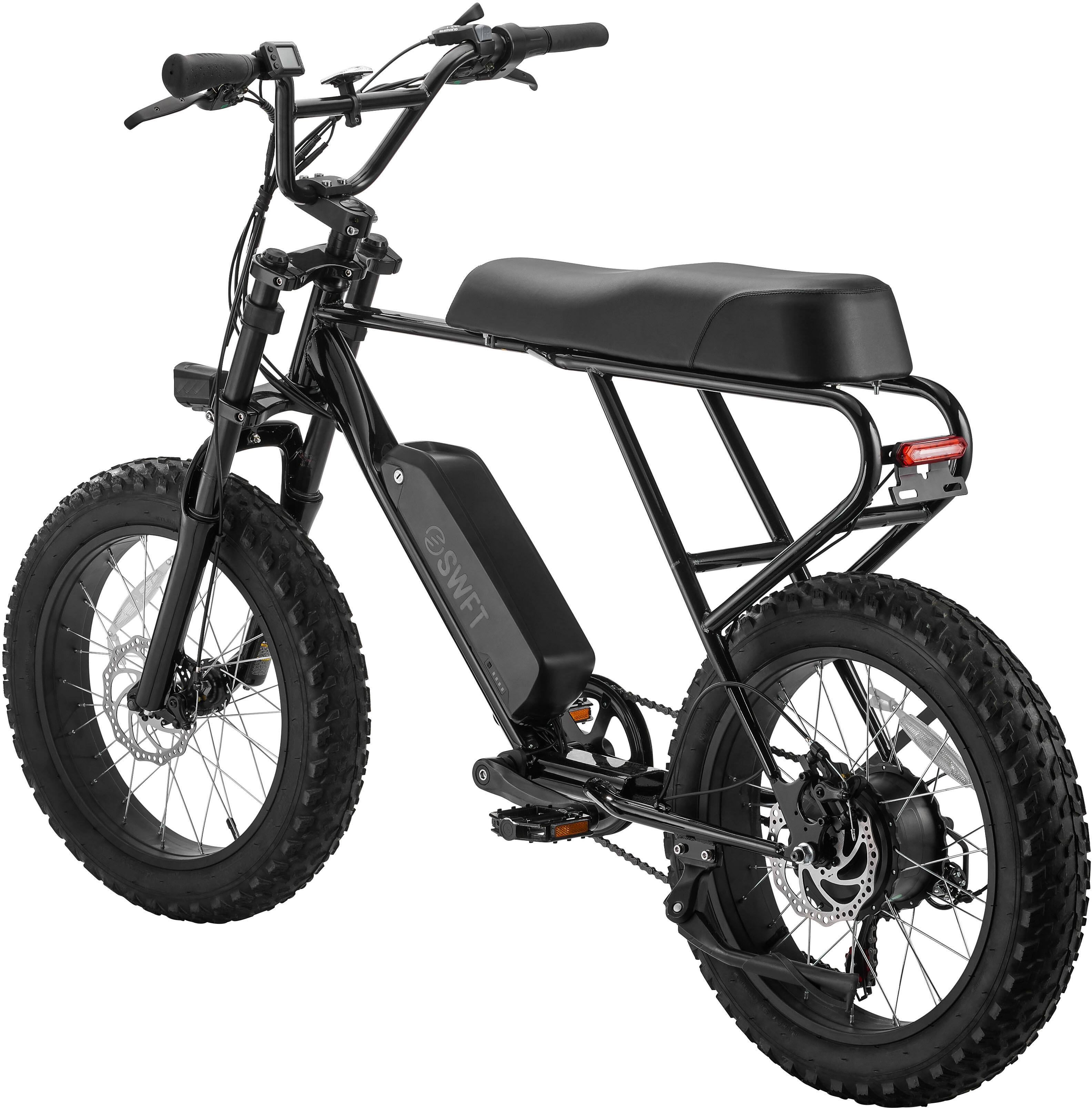 Left. SWFT - ZIP eBike w/ 37mi Max Operating Range & 20  mph Max Speed - Black.
