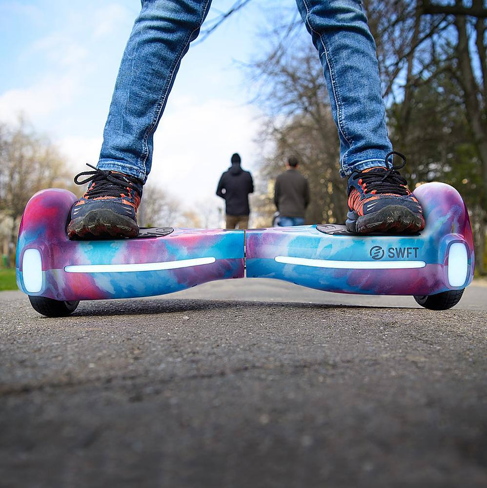 Alt View 12. SWFT - Flash Hoverboard w/ 3mi Max Operating Range & 7 mph Max Speed - Marine.