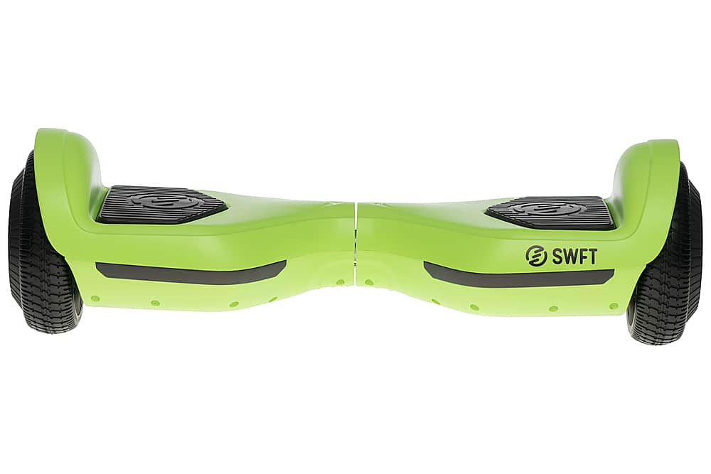 Left. SWFT - Blaze Hoverboard w/ 3mi Max Operating Range & 7 mph Max Speed - Lime (Green).
