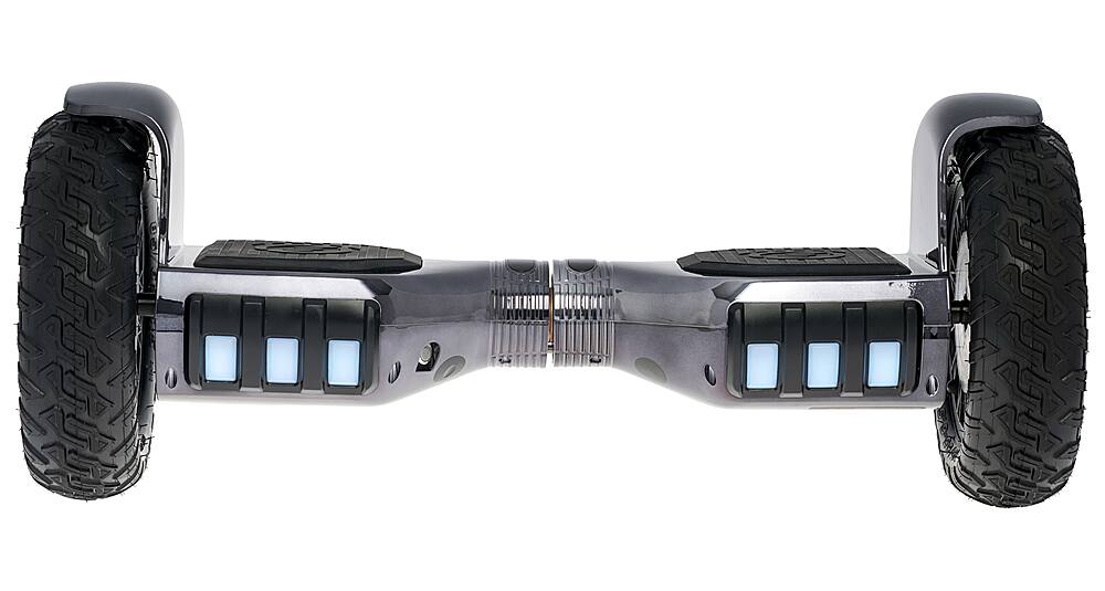 Left View: SWFT - Sonic Hoverboard w/ 8mi Max Operating Range & 9 mph Max Speed - Gunmetal (Gray)