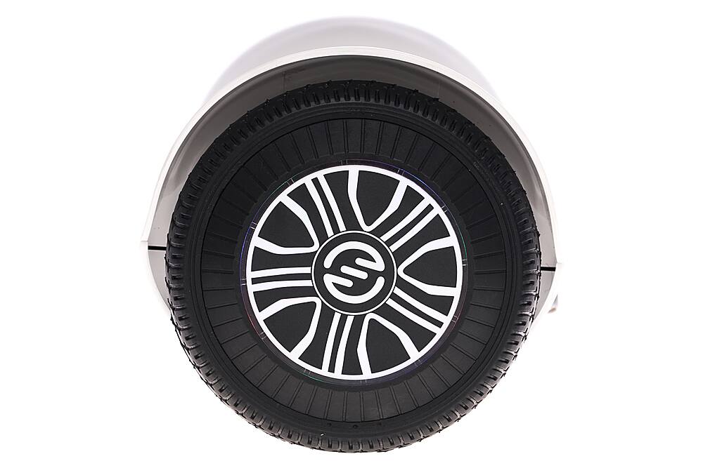 Left. SWFT - Blaze Hoverboard w/ 3mi Max Operating Range & 7 mph Max Speed - White.