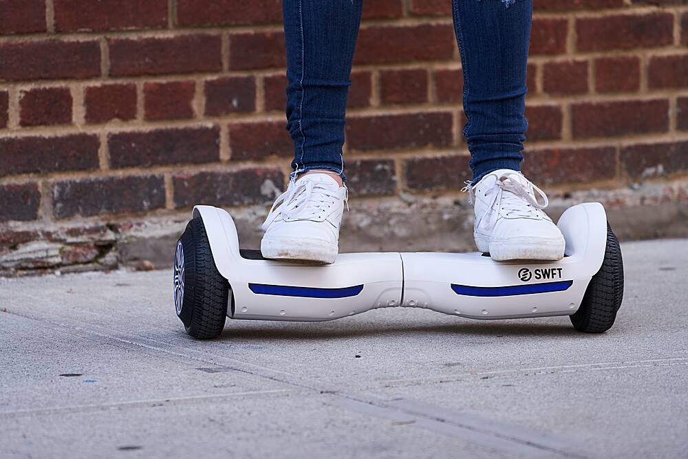 Alt View 12. SWFT - Blaze Hoverboard w/ 3mi Max Operating Range & 7 mph Max Speed - Flamingo (Pink).