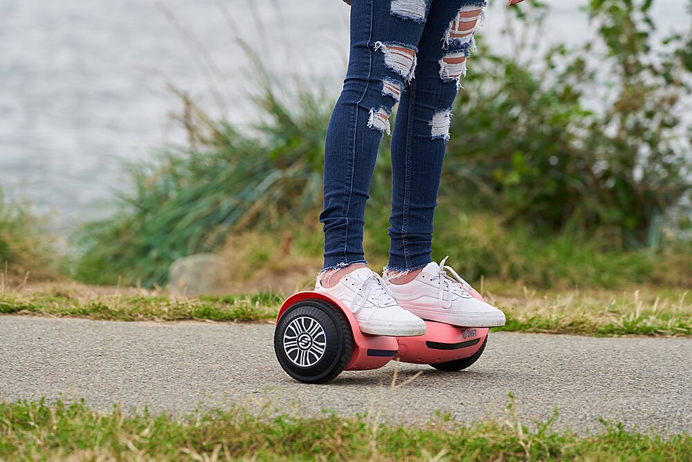 Alt View 13. SWFT - Blaze Hoverboard w/ 3mi Max Operating Range & 7 mph Max Speed - Flamingo (Pink).