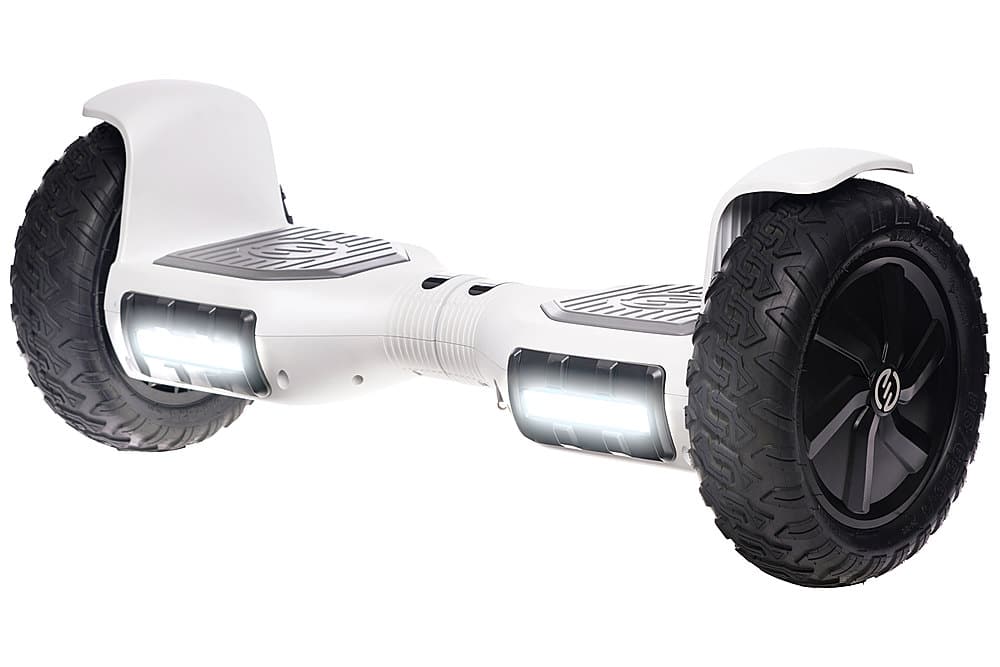 Front. SWFT - Sonic Hoverboard w/ 8mi Max Operating Range & 9 mph Max Speed - White.
