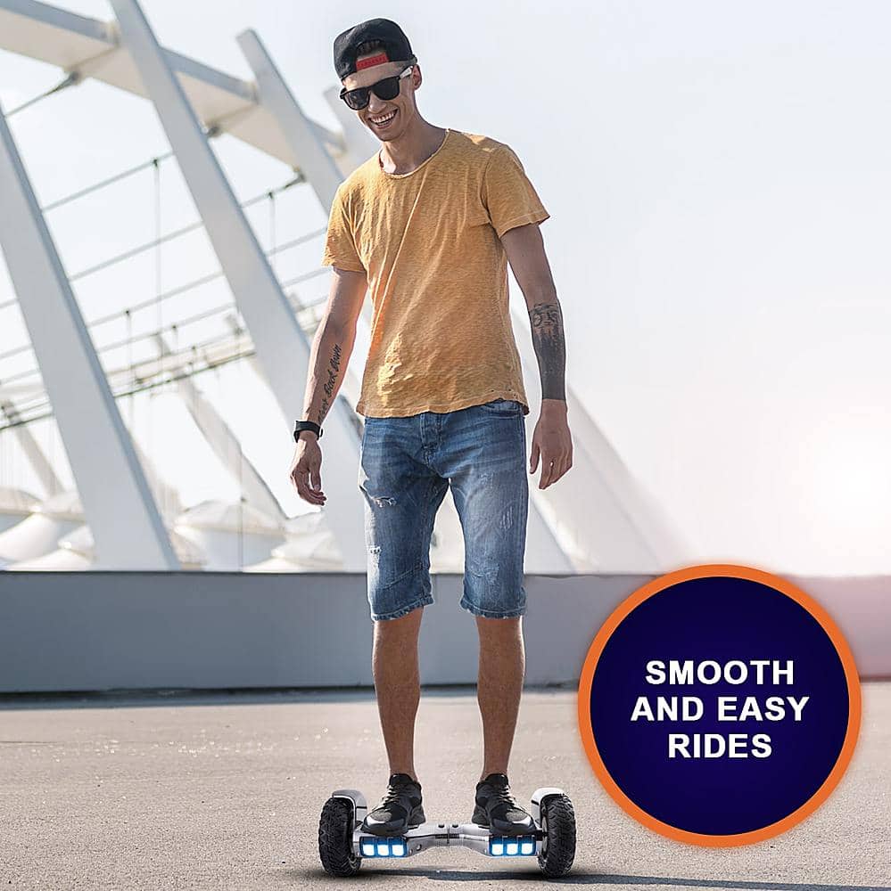 Alt View 12. SWFT - Sonic Hoverboard w/ 8mi Max Operating Range & 9 mph Max Speed - White.