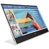 Front. HP - 14" IPS LCD FHD 60Hz Monitor (VGA, USB, HDMI, DVI) - Silver.