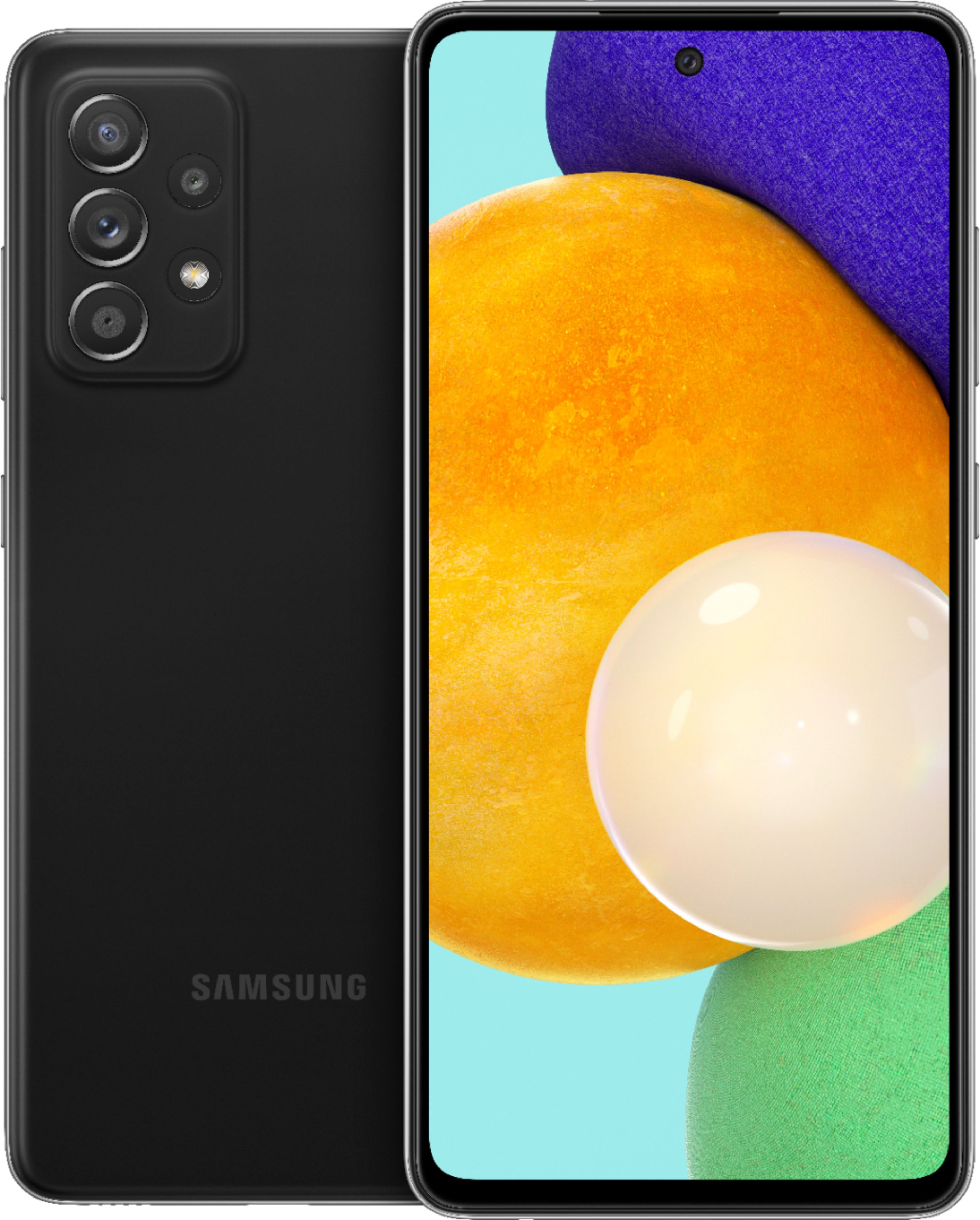 Aja Uitgaan van Identificeren Samsung Galaxy A52 5G 128GB (T-Mobile) Phantom Black SM-A526UZKATMB - Best  Buy