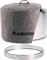Solo Stove - Yukon 27" Bundle: Stand + Shelter - Stainless Steel - Front_Zoom