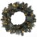 Front Zoom. Lloyd & Hannah - 24" Frosted Long Needle Pine Prelit Artificial Wreath - Green.
